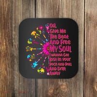 Give Me The Beat Hippie Guitars Coaster thumb 0