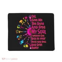 Give Me The Beat Hippie Guitars Mousepad thumb 0