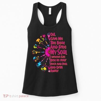 Give Me The Beat Hippie Guitars Women's Tank Top