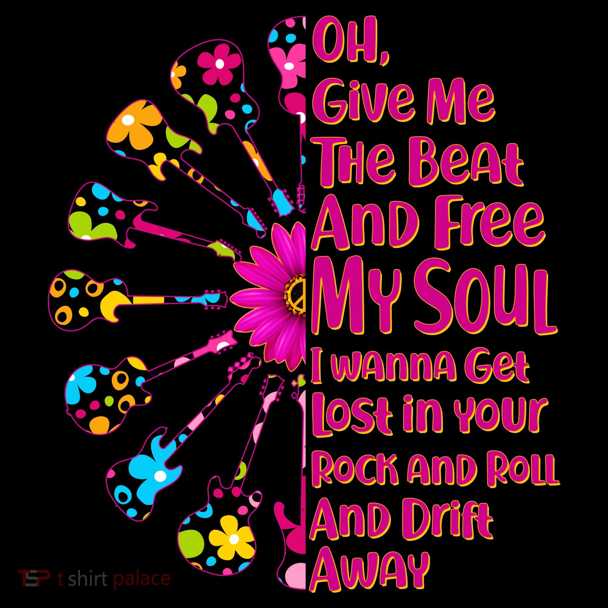 Give Me The Beat Hippie Guitars Women's Tank Top
