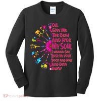 Give Me The Beat Hippie Guitars Kids Long Sleeve Shirt thumb 0