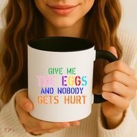 Give Me The Eggs and Nobody Gets Hurt Easter Egg Hunt Coffee Mug thumb 3