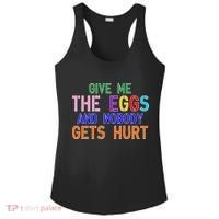 Give Me The Eggs and Nobody Gets Hurt Easter Egg Hunt Ladies PosiCharge Competitor Racerback Tank thumb 0