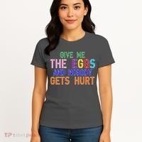 Give Me The Eggs and Nobody Gets Hurt Easter Egg Hunt Women's T-Shirt thumb 4