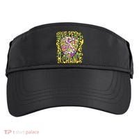 Give Peace A Chance Hippie Guitar Pick Adult Drive Performance Visor thumb 0