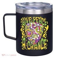 Give Peace A Chance Hippie Guitar Pick 12oz Stainless Steel Coffee Mug thumb 2