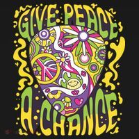 Give Peace A Chance Hippie Guitar Pick Ornament thumb 1