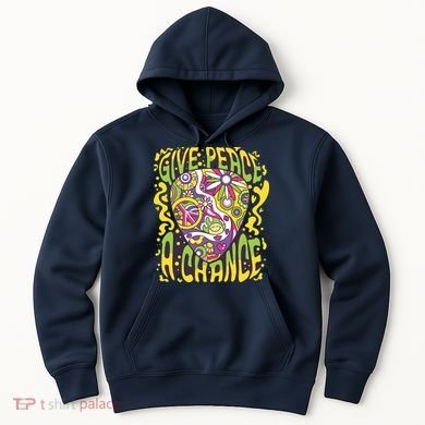 Give Peace A Chance Hippie Guitar Pick Hoodie