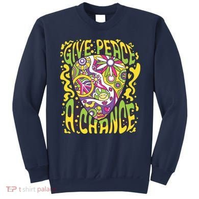 Give Peace A Chance Hippie Guitar Pick Sweatshirt