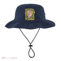 Give Peace A Chance Hippie Guitar Pick Bucket Hat thumb 0