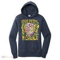 Give Peace A Chance Hippie Guitar Pick Women's Hoodie thumb 0