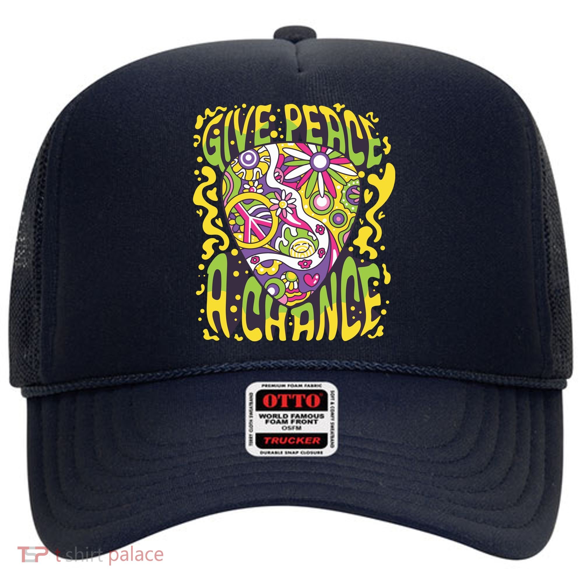Give Peace A Chance Hippie Guitar Pick Hat