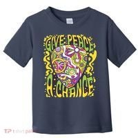 Give Peace A Chance Hippie Guitar Pick Toddler T-Shirt thumb 0