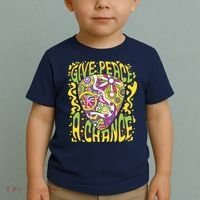Give Peace A Chance Hippie Guitar Pick Toddler T-Shirt thumb 2