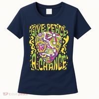 Give Peace A Chance Hippie Guitar Pick Women's T-Shirt thumb 0