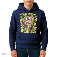 Give Peace A Chance Hippie Guitar Pick Kids Hoodie thumb 4