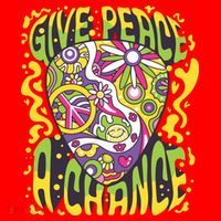 Give Peace A Chance Hippie Guitar Pick Santa Hat thumb 1