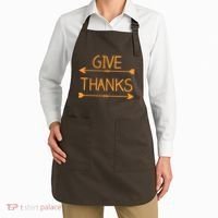Give Thanks Arrows Heart Thanksgiving Apron thumb 2