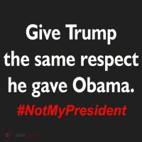 Give Trump The Same Respect He Gave Obama Golf Towel thumb 3
