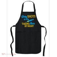 Givings Shots By Day and Taking Shots By Night Nurse Apron thumb 0