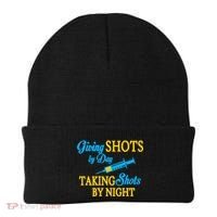Givings Shots By Day and Taking Shots By Night Nurse Beanie thumb 0