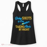 Givings Shots By Day and Taking Shots By Night Nurse Women's Tank Top thumb 0