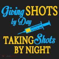 Givings Shots By Day and Taking Shots By Night Nurse Hat thumb 2