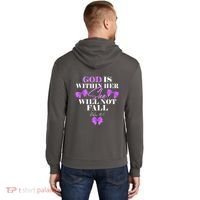 God Is Within Her She Will Not Fall Psalms 46:5 Front Back Hoodie thumb 1