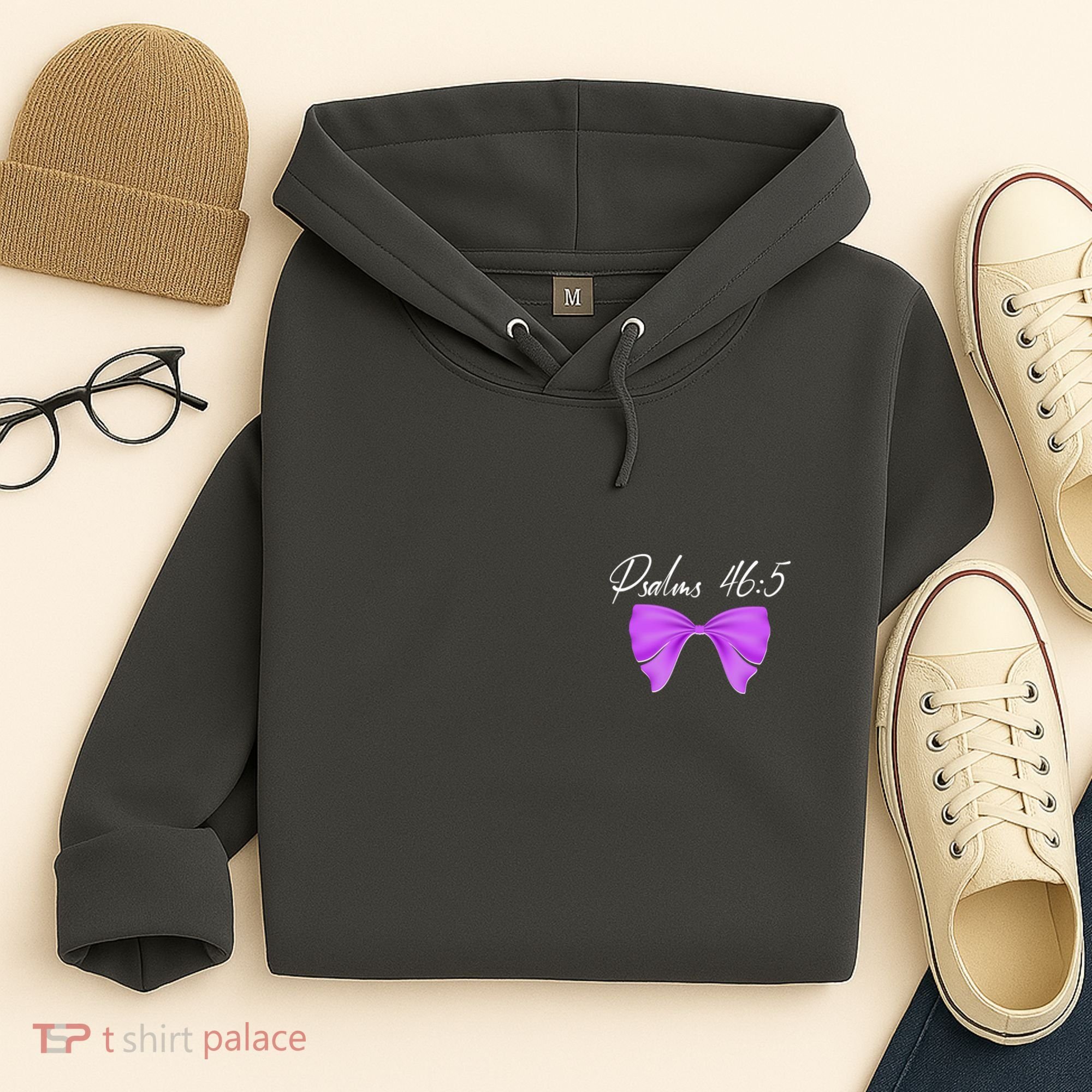 God Is Within Her She Will Not Fall Psalms 46:5 Front Back Hoodie