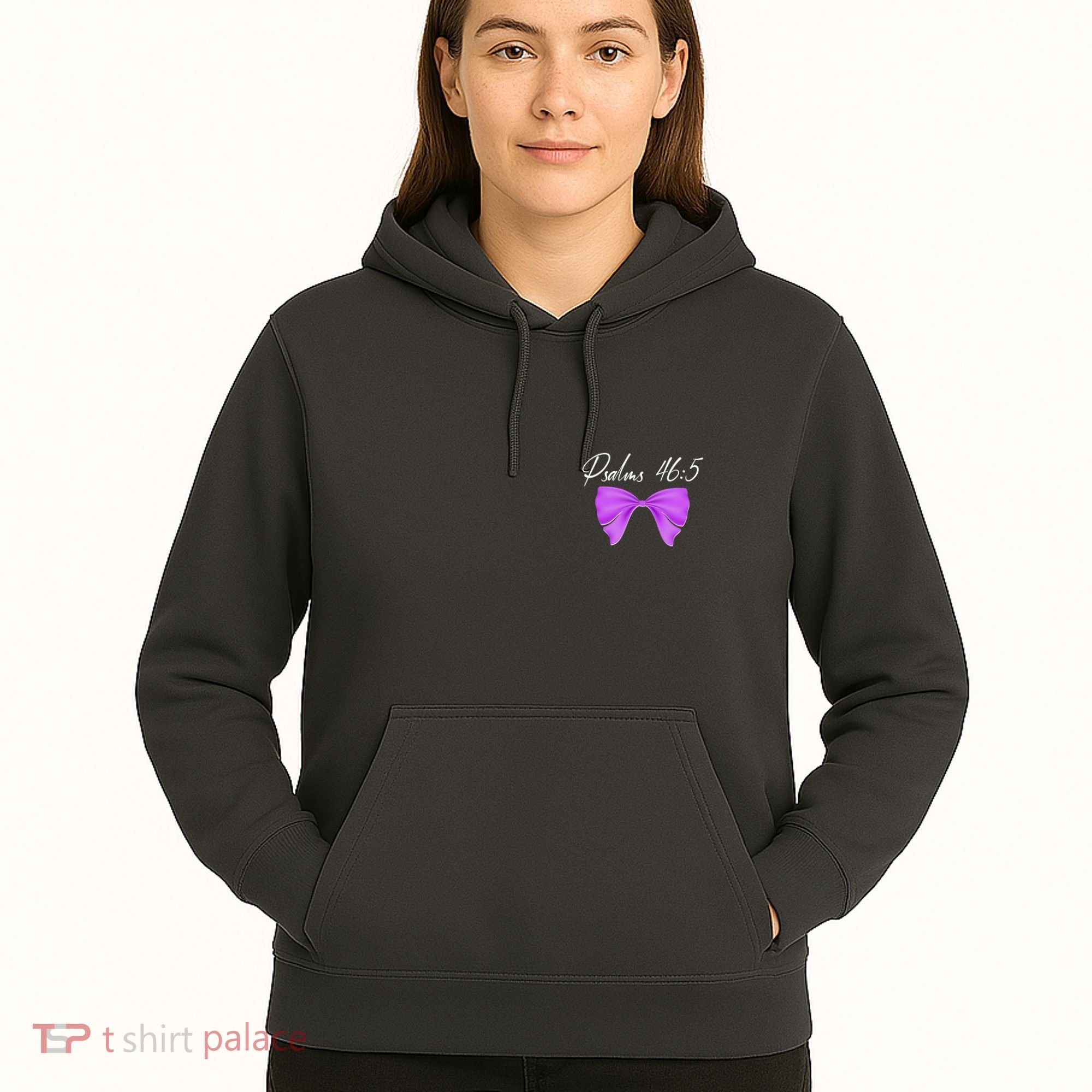 God Is Within Her She Will Not Fall Psalms 46:5 Front Back Hoodie