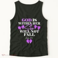 God Is Within Her She Will Not Fall Psalms 46:5 Front Back Tank Top thumb 5