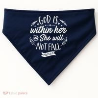 God Is Within Her Jesus Christian Psalm 465 USA-Made Doggie Bandana thumb 0
