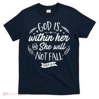 God Is Within Her Jesus Christian Psalm 465 T-Shirt thumb 0