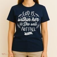 God Is Within Her Jesus Christian Psalm 465 T-Shirt thumb 4
