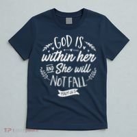 God Is Within Her Jesus Christian Psalm 465 T-Shirt thumb 5
