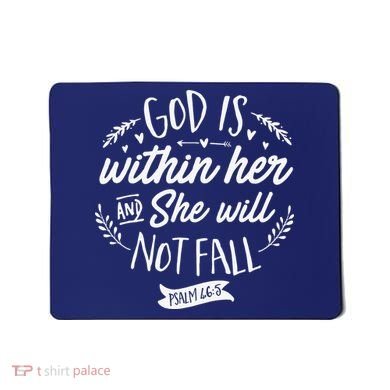God Is Within Her Jesus Christian Psalm 465 Mousepad