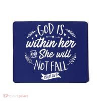 God Is Within Her Jesus Christian Psalm 465 Mousepad thumb 0