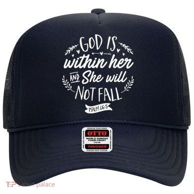 God Is Within Her Jesus Christian Psalm 465 Hat
