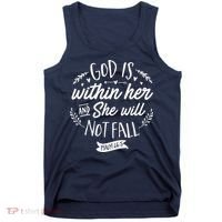 God Is Within Her Jesus Christian Psalm 465 Tank Top thumb 0