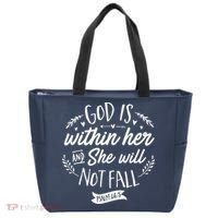 God Is Within Her Jesus Christian Psalm 465 Tote Bag thumb 0