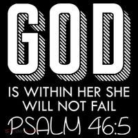 God Is Within Her She Will Not Fail Prayer Cool Gift USA-Made Doggie Bandana thumb 2
