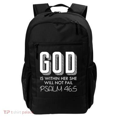 God Is Within Her She Will Not Fail Prayer Cool Gift Backpack
