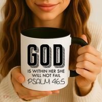 God Is Within Her She Will Not Fail Prayer Cool Gift Coffee Mug thumb 3