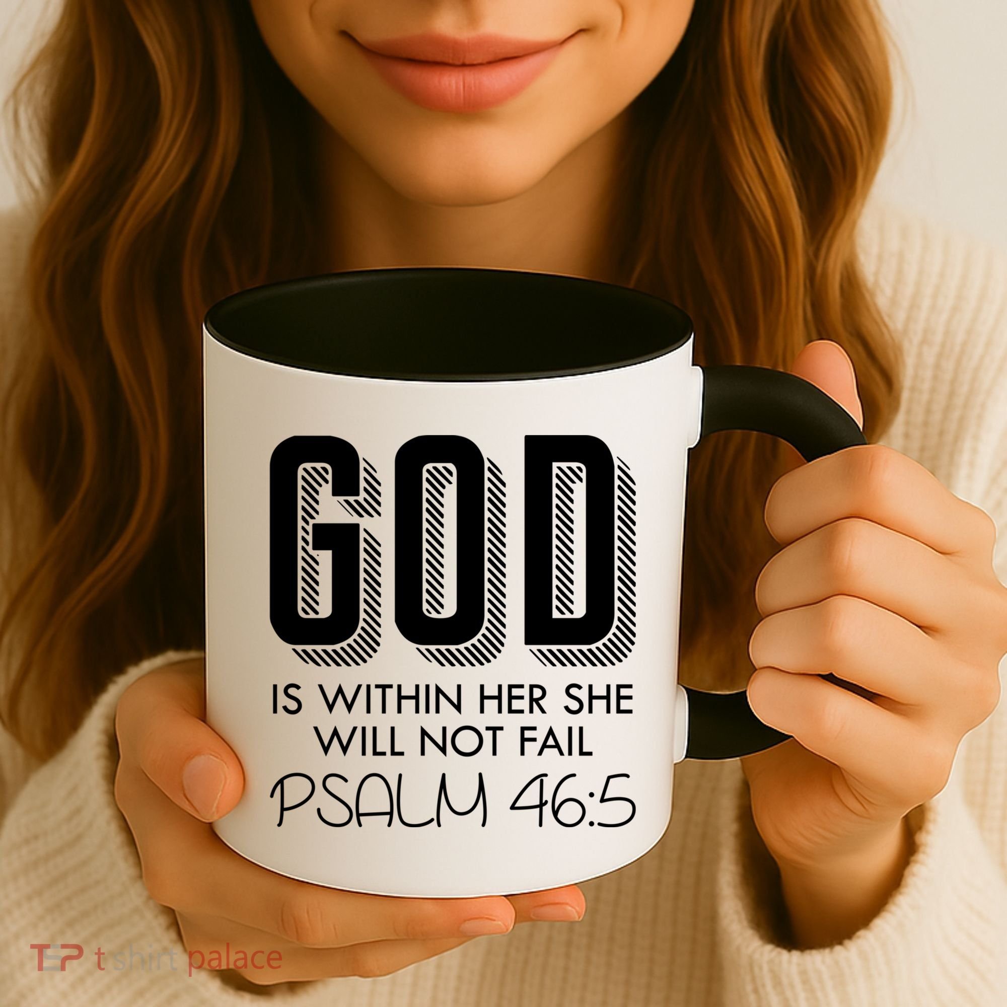 God Is Within Her She Will Not Fail Prayer Cool Gift Coffee Mug
