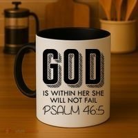God Is Within Her She Will Not Fail Prayer Cool Gift Coffee Mug thumb 4