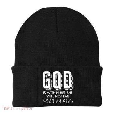 God Is Within Her She Will Not Fail Prayer Cool Gift Beanie