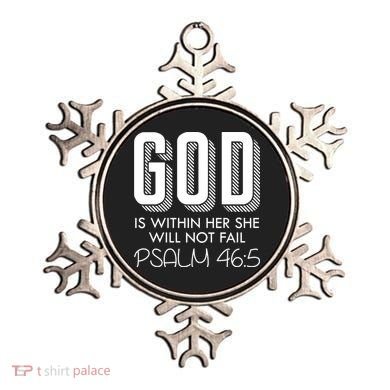 God Is Within Her She Will Not Fail Prayer Cool Gift Ornament