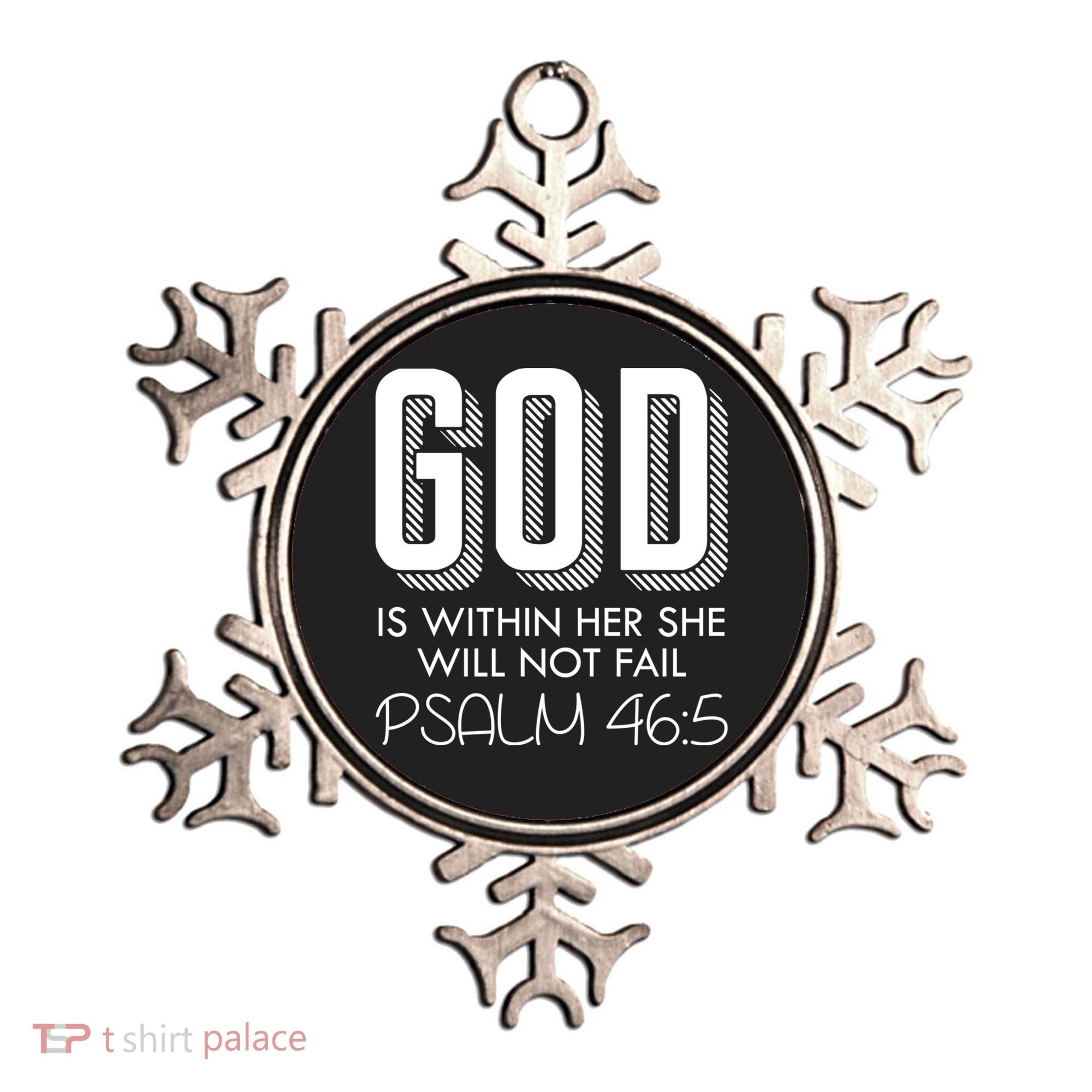 God Is Within Her She Will Not Fail Prayer Cool Gift Ornament