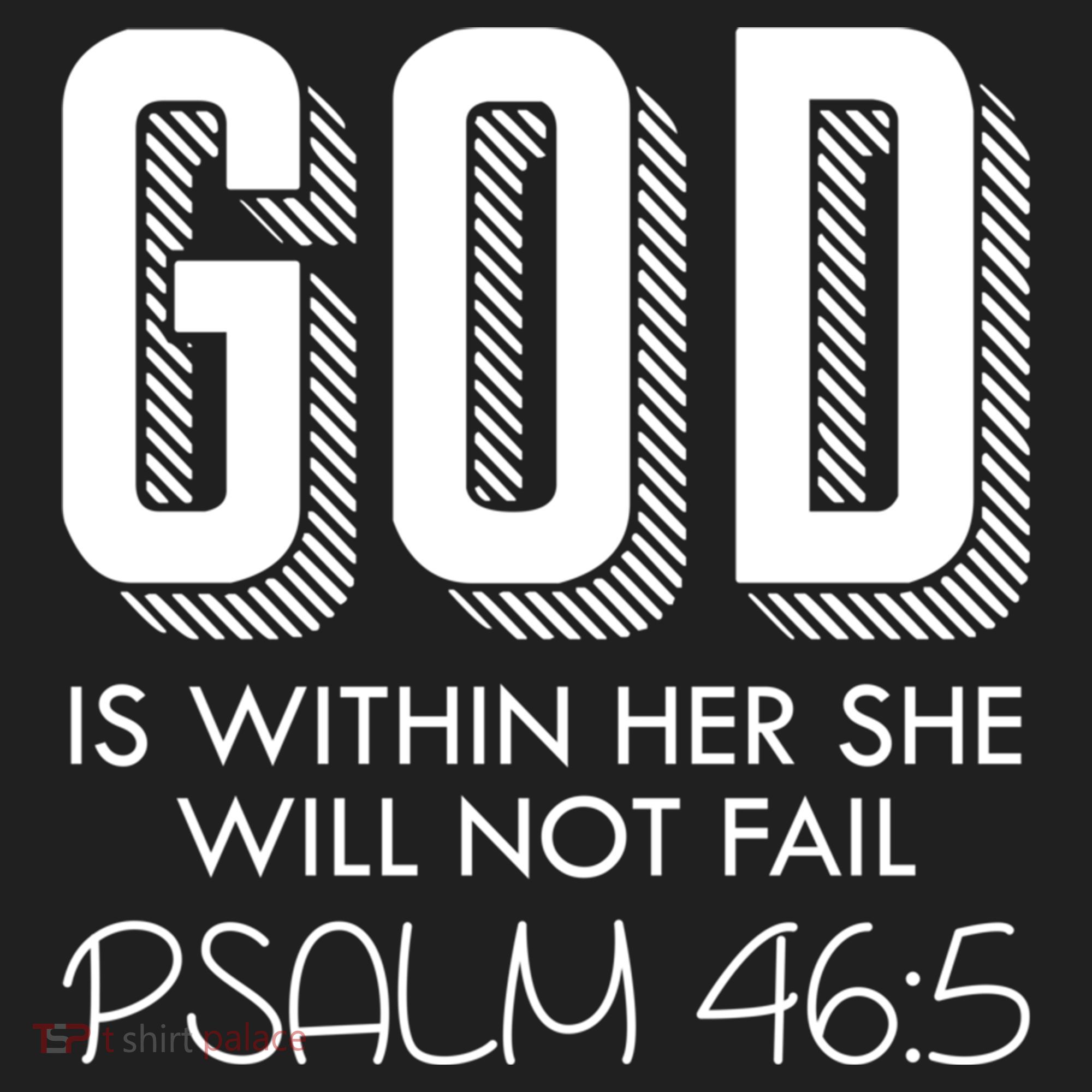 God Is Within Her She Will Not Fail Prayer Cool Gift Hat