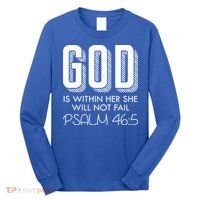 God Is Within Her She Will Not Fail Prayer Cool Gift Long Sleeve Shirt thumb 0